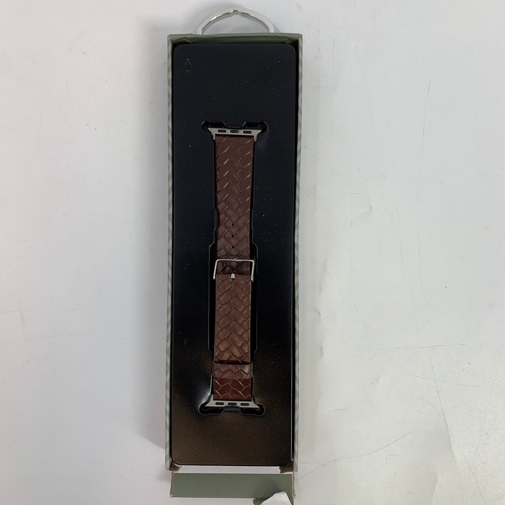 Posh Tech Woven Brown Leather Apple Watch‎ Band Strap 38mm 40mm 41mm